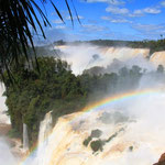 Als wir da waren, führte der Rio Iguazu so viel Wasser, das leider einige Aussichtsplatformen gesperrt waren.