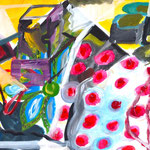Sommerfreude, Acryl auf Papier