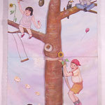 星にとどく木　Tree that reaches star/183.0×73.0cm/2006