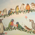 小鳥のワルツ　Waltz of birds/32.0×41.0cm/2009