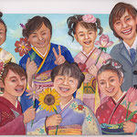いのちいっぱい自分の花を　a flower of a life one self/16.0×22.5cm/2009