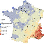 Estimation de l'AOT40 à l'échelle nationale (résolution 200 m), publication scientifique, GeographR