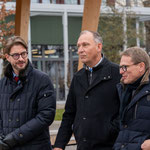 Obmann Christoph Keller mit Prof. Dr. Thomas Zurbuchen und Nationalrat Martin Hübscher