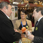 Discussion sur les moutons de pré-salé sur le stand d ela manche