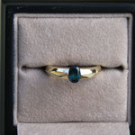 Indigolit, Brasilien, 0,693 ct, 7x5 mm, Ovalschliff