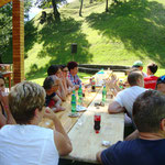 gemütlich beim Grillfest in Lengberg - Juli 2016