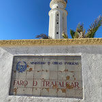 Faro Trafalgar (weit draußen vor der Landspitze besiegte am 21. Oktober 1805 die britische Flotte unter Vizeadmiral Nelson die spanisch/französische Flotte)