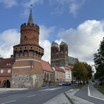 Mitteltorturm und Marienkirche in Prenzlau
