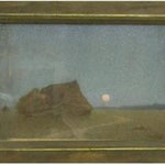 Meule de foin au clair de lune (50 x 70 cm)
