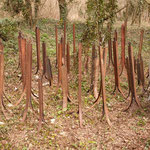 Groupe de sculptures en acier