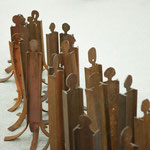 Groupe de sculptures en acier