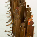 Groupe de sculptures en acier