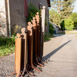 Groupe de sculptures en acier