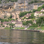 La Roque Gageac depuis la Dordogne