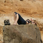 sunbath on the rocks / Sonnenbad auf dem Felsen