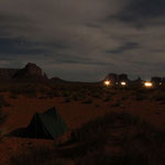 a night at Monument Valley