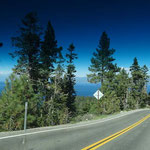 driving lake Tahoe