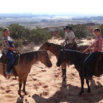 horseback riding with the cowboys near lake Powell