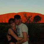wir am Uluru / us at Uluru