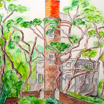 La tour Plantier - watercolor
