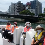 俳句の会で徳島市のひょうたん島クルーズを吟行しました。　・黒鯛の泳ぐ町川船遊（和良）