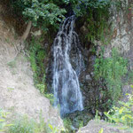 栗林公園の滝は桶樋滝と名付けられており夏でも水が豊かでした。　　　・滝落ちて我に冷気の心地よく(和良)
