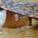 Chimaki (a cake wrapped in bamboo leaves) in Kajiki