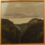 Johan Kokov, Vallée du Gottéron en automne, huile sur toile, 50 x 50 cm, coll. privée, 1998.