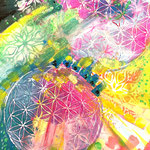Flower Of Life | 20 x 20 cm | Acryl auf Leinwand | 2024