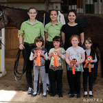 Bad Ems Minis mit Longenführerin Ariane Dittmer, Helferin Fabienne May und Parvos