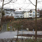 Blick von Norden auf Haus Quisisana, März