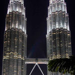 die Petronas Towers sind Nachts ganz besonders schön