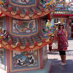 hier lassen sich sogar chinesische Tempel und Säulen finden