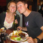 Abends gibts Steaks und Fisch