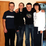 Dannys Mama mit Gerd und uns (hier wurde nur für die Kamera gelacht...)