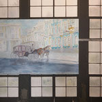 Piano terra: Angelo Mosca, "Il funerale dell’arte", 2016, olio su tela, ph. Claudio Tornieri