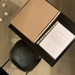 Piano terra: Hannes Egger, "I would prefer not to", 2019, cartone, stampa su felpa, acrilico su carta, penna su carta, lettera, buste, fotocopie, penna, ph. LATO