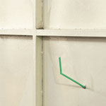 Andrea Nacciarriti, "Untitled with bendy straw", 2019, cannuccia di plastica, ph. Luca Scarabelli