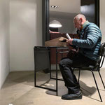 Piano terra: Hannes Egger, "I would prefer not to", 2019, cartone, stampa su felpa, acrilico su carta, penna su carta, lettera, buste, fotocopie, penna, ph. LATO