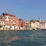 erster Eindruck von Venedig, als wir ankamen