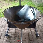 Ready for transport with quad heat shield nested inside the cone