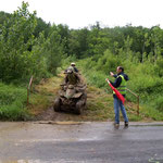 Traversée de route sécurisée.
