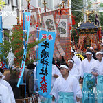 牛嶋神社大祭 神幸祭<br>神幸祭の全行程は、約35キロメートルの長丁場