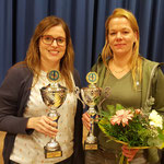 Sieger Damen v.l.n.r.: Karola Knese (2.); Mareike Brüggemann (1.)