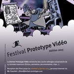 Flyer pour le Festival Prototype Vidéo 2015