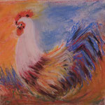 70 - Le Coq - pastels 2015 CADEAU