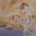125 - Apparition - pastels 2018 - dimensions 50x65 - non encadré