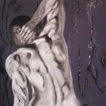 50 - Dos d'homme noir et blanc - pastels 2014 - dimensions 50x65 - non encadré