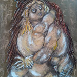 184 - sans titre - d'après une œuvre de Roberto Barni - dimensions 40x50 - octobre 2025 - cadeau à mon amie Mireille