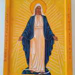 4 - La Vierge Miraculeuse - février 2026 - peuplier creusé - 24x32 vendu